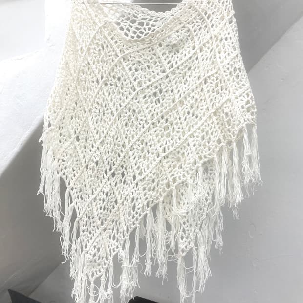 Ivory crochet Cape