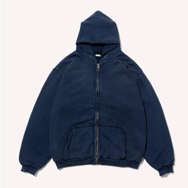 A.PRESSE 25AW Vintage Zip Sweat Hood