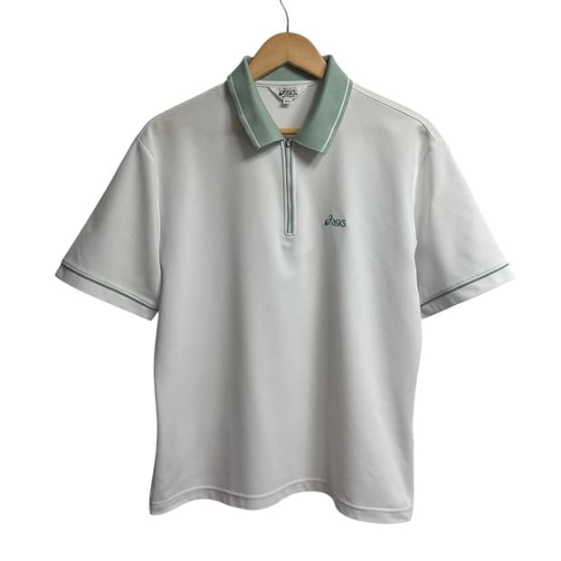 아식스 반집업 반팔 카라 티셔츠 100 size