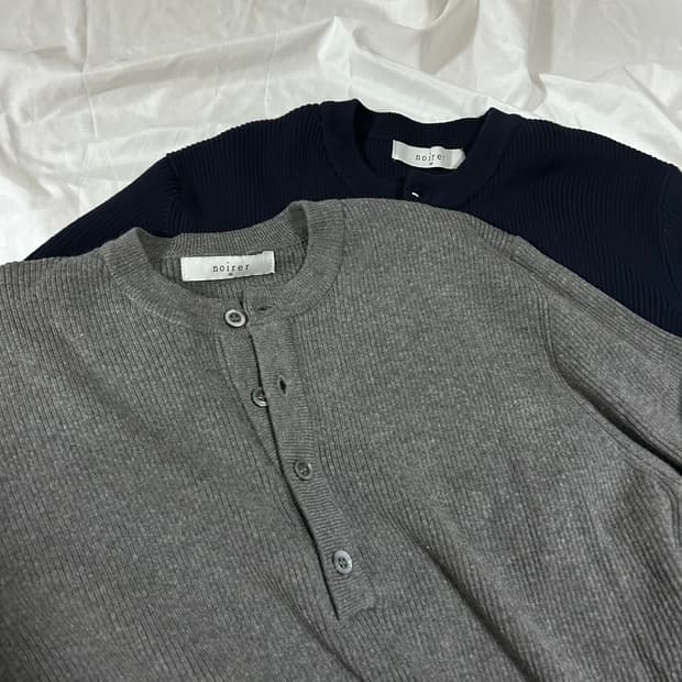 [48] 노이어 헨리넥 니트 2컬러