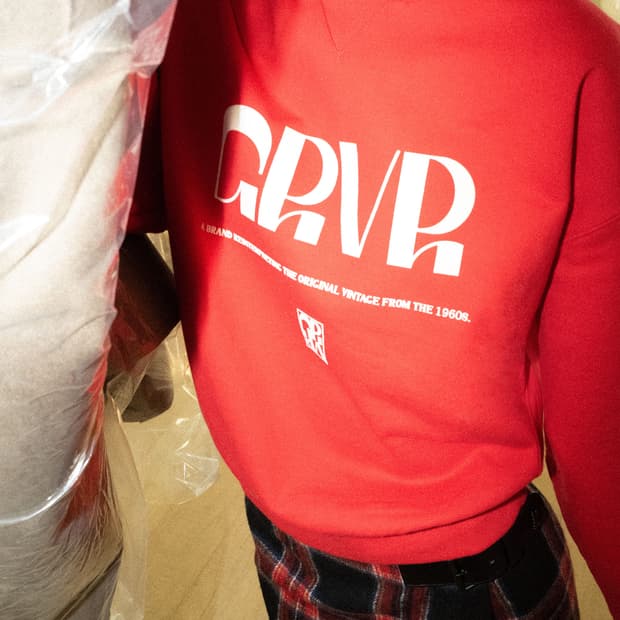 GROVE 그로브 GRVR 로고 스웻 셔츠