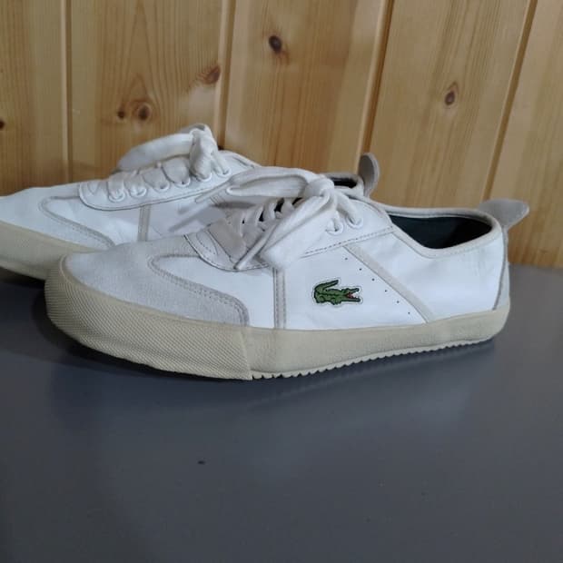 uk6 250mm 라코스테 콘테스트 검솔 스니커즈
