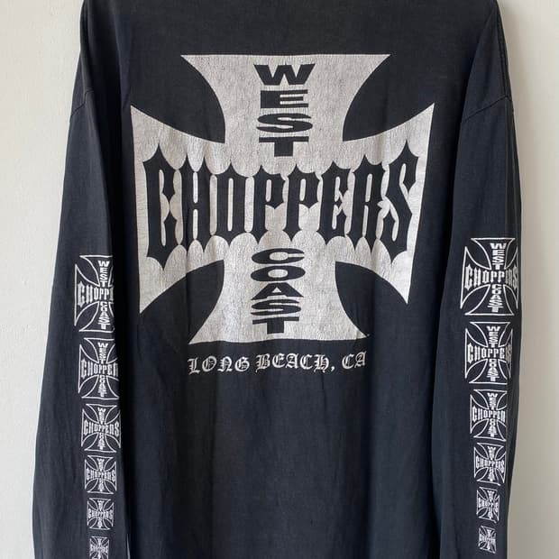 빈티지 90s 웨스트 코스트 차퍼스 롱슬리브 티셔츠 2xl xxl