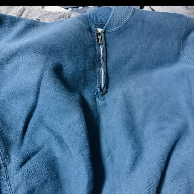 [4] A.PRESSE 아프레쎄 26SS 빈티지 하프집 립 칼라 스웨트