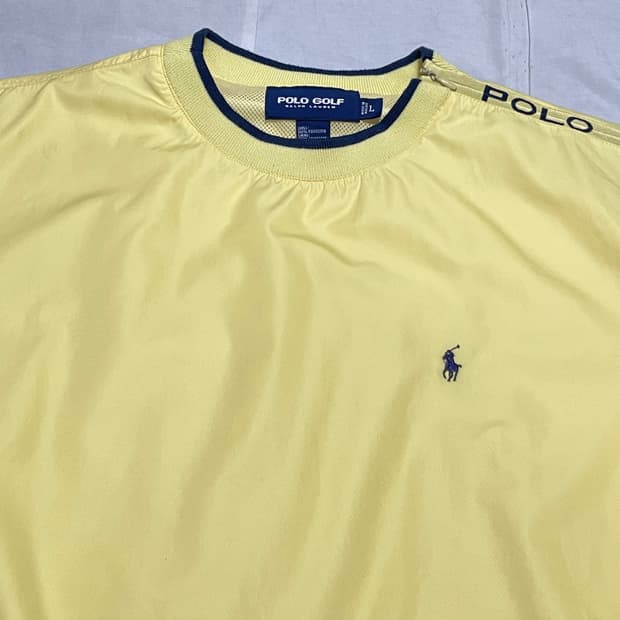 L 폴로랄프로렌 숄더 집업 옐로우 웜업