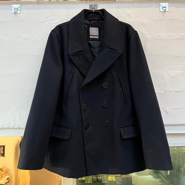 Gap 울 혼방 네이비 피코트 XL