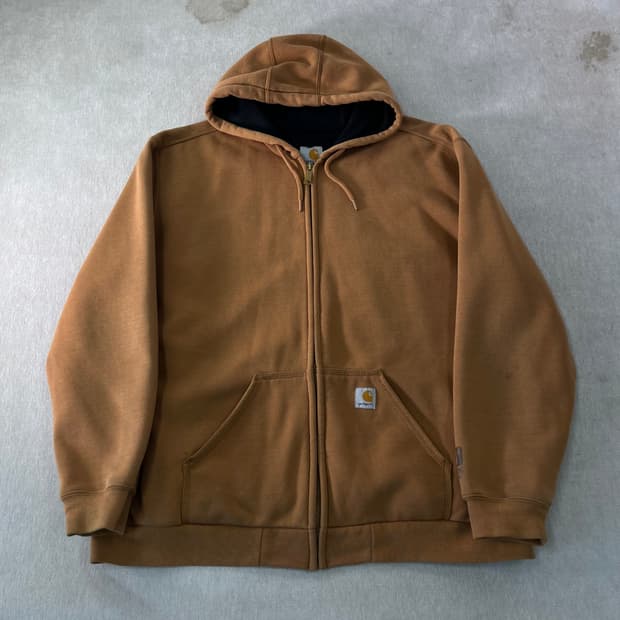 110 칼하트 써멀 베이지 후드집업