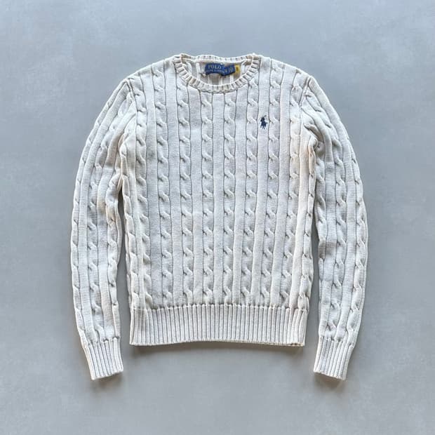 [XS]폴로 랄프로렌 꽈배기 케이블 여성 니트 스웨터