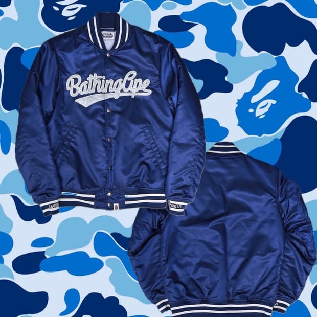 베이프 클래식 바시티자켓