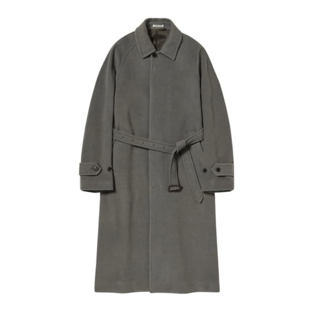 오라리 22FW 캐시미어 울 모저 수티엥 코트 그레이 4 사이즈