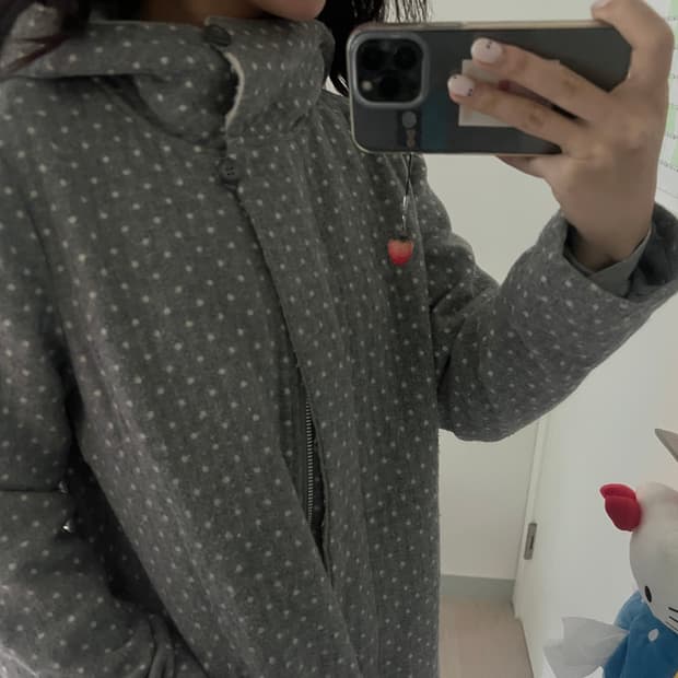 그레이 도트 자켓 