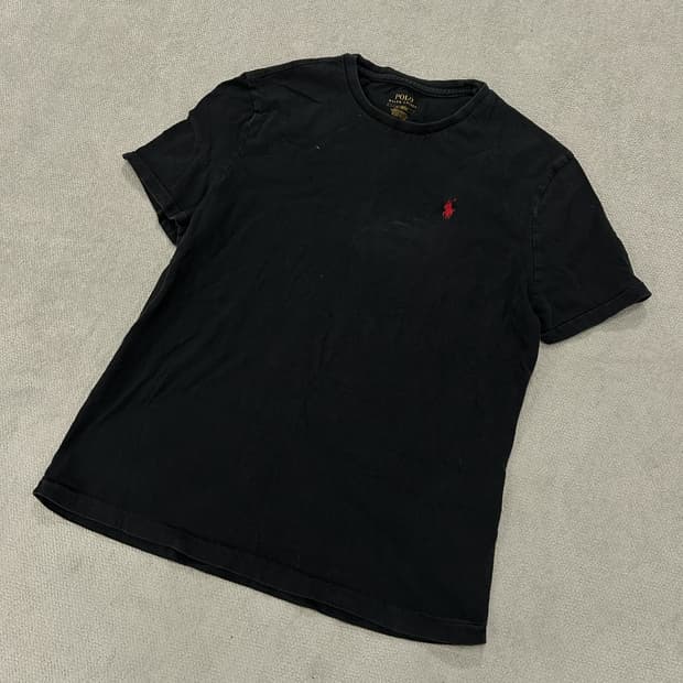 폴로 랄프로렌 블랙 반팔 티셔츠 m