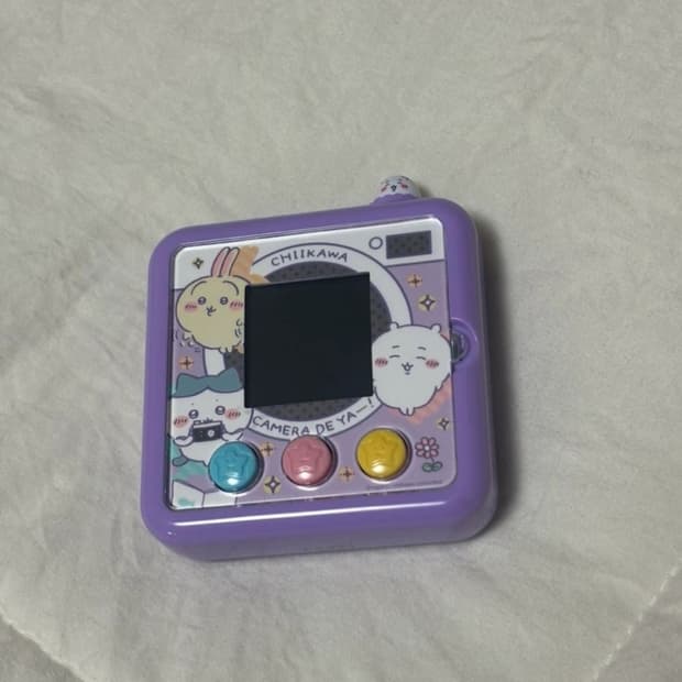 타카라토미 먼작귀 치이카와 카메라 장난감 다마고치 퍼플
