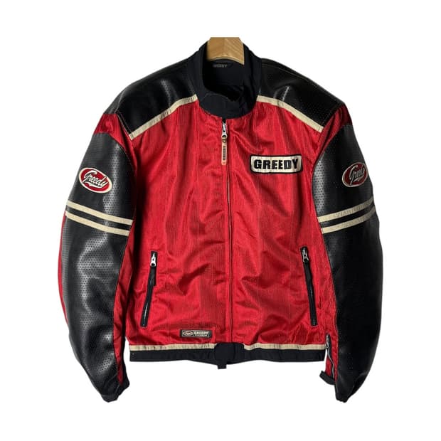 [Greedy] 그리디 메쉬 바이커 자켓