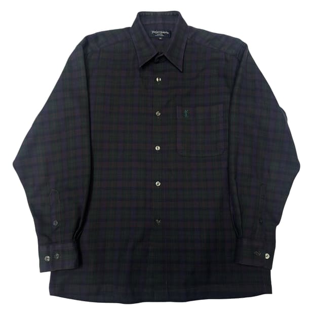 입생로랑 뿌르옴므 울체크셔츠 95