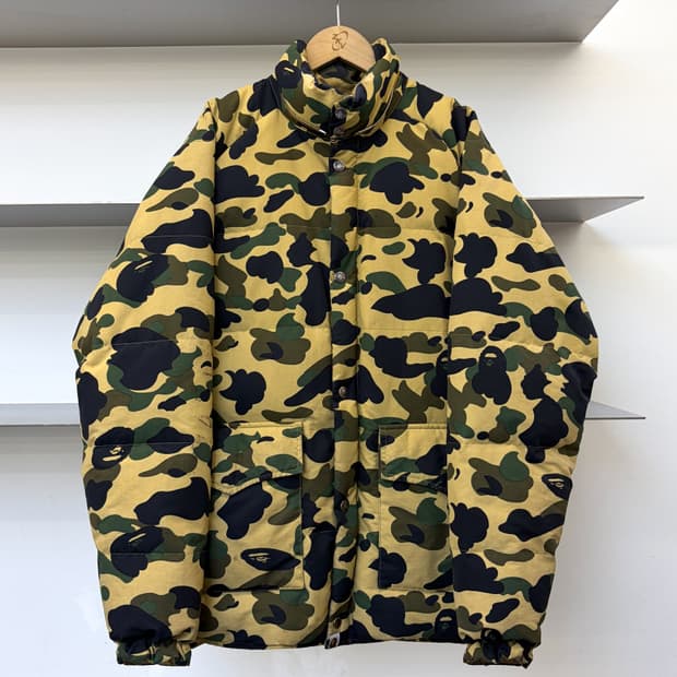 베이프 2000s OG 1st 카모 다운 자켓