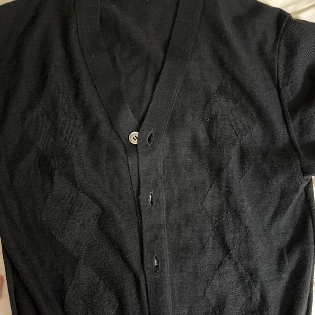 꼼데가르송 블랙 가디건