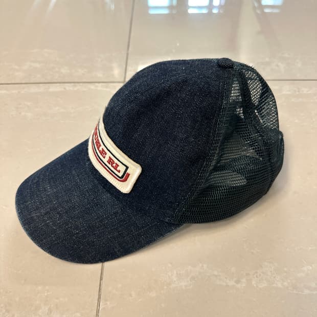 RRL 더블알엘 데님 트러커 볼캡