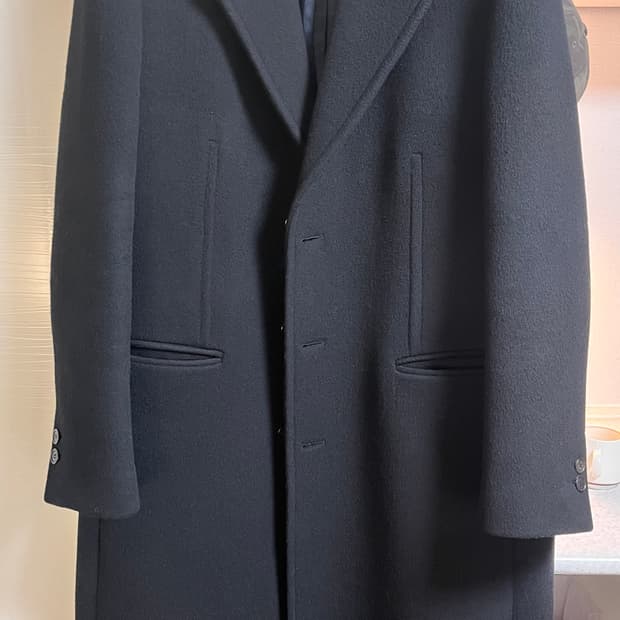 [M] 벨리에 오버사이즈 싱글코트 블랙