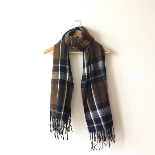 빈티지 초코 머플러 