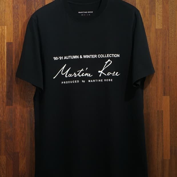 Martine Rose 블랙 반팔 티셔츠