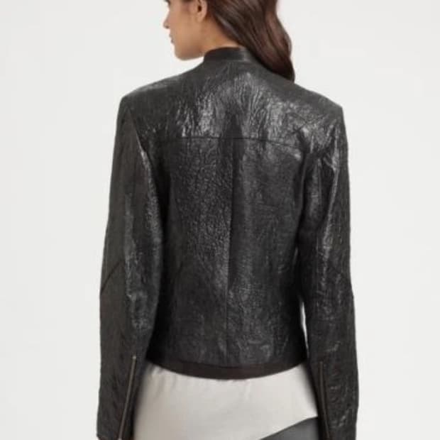 Helmut Lang  Crystal Leather Jacket S