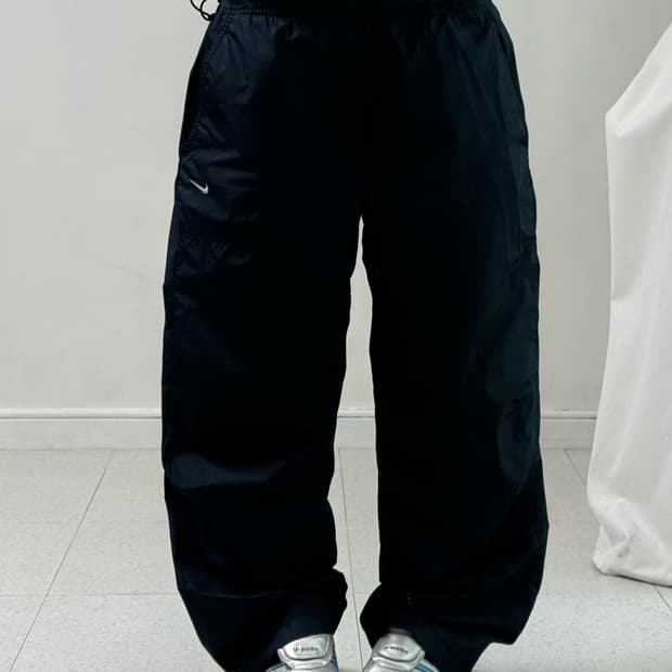 나이키 네이비 나일론 트랙팬츠