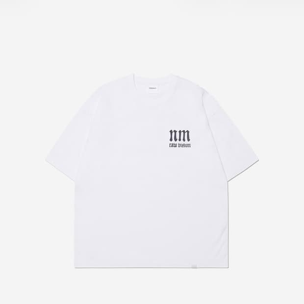 노매뉴얼 R.V 아치 로고 티셔츠 화이트