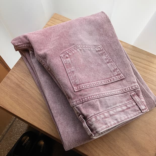 비바스튜디오 클라우드 워시드 데님(핑크)