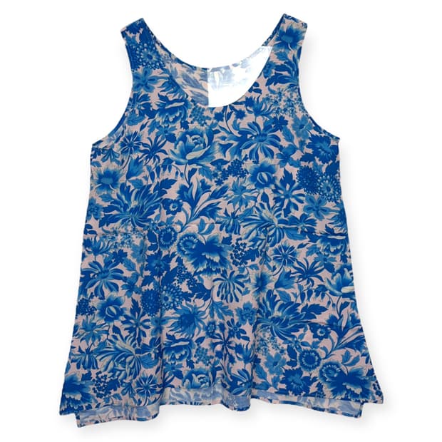 요지야마모토 패턴 슬리브리스 나시 민소매 티셔츠