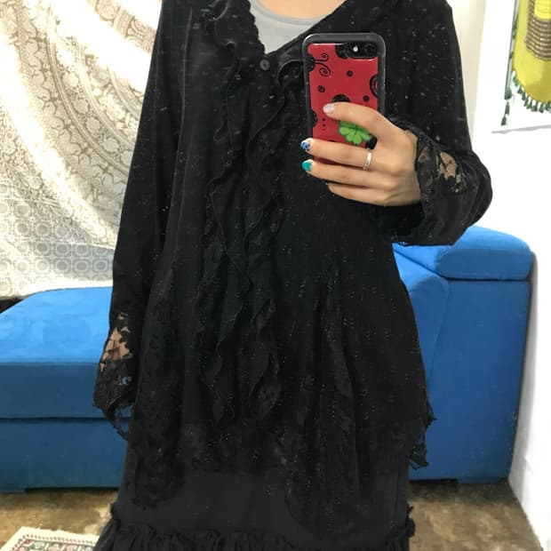 제페니즈 빈티지 레이스 가디건 (Z1353)