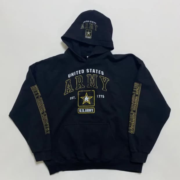 [XL] GILDAN 밀리터리 ARMY 후드 티셔츠 S-58