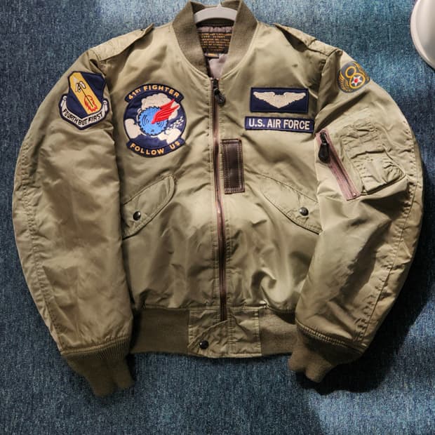 U.S. AIR FORCE 항공 점퍼 봄버 자켓 S