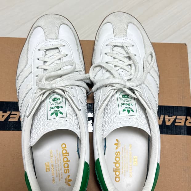 아디다스 X 키스 가젤 화이트그린 285