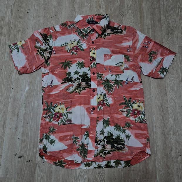 TRAD CLUB 트랜드 클럽 하와이안 반팔 셔츠 L(100)
