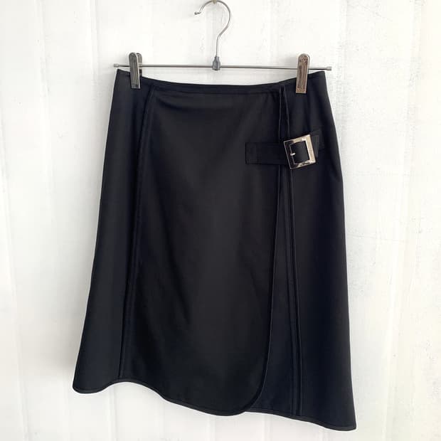 Courrèges Midi Wrap Skirt