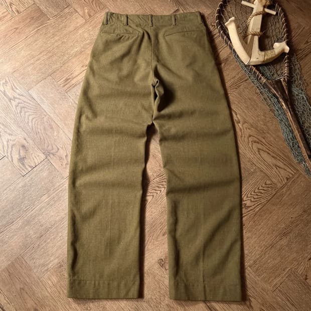[32]30's 오리지널 U.S ARMY 카키 울 필드 트라우저 팬츠