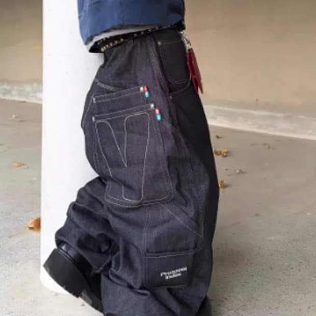 구매글) 프로토콜 인덱스 반디 더 핑크 콜라보 레트로 베기 데님 3사이즈