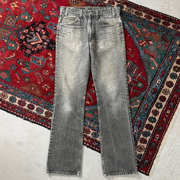 90's USA Made 빈티지 리바이스 517 오렌지탭 블랙 부츠컷