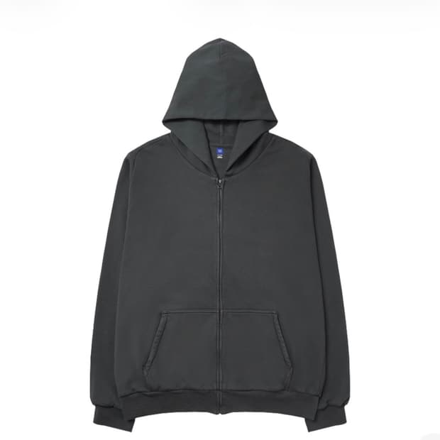 이지 갭 YZY 후드집업 다크 그레이 M