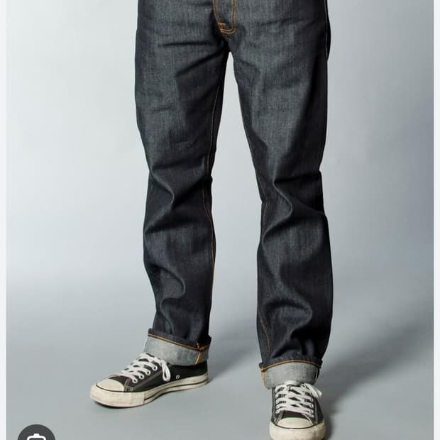 누디진 스트레이트알프 13온스 드라이 진청셀비지 탭33 실31-32사이즈