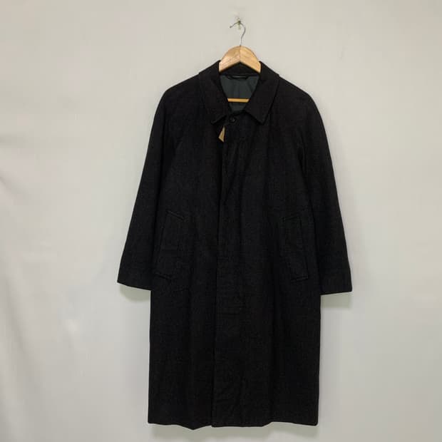 킨록앤더슨 일본 빈티지 캐시미어 100 코트 차콜 S
