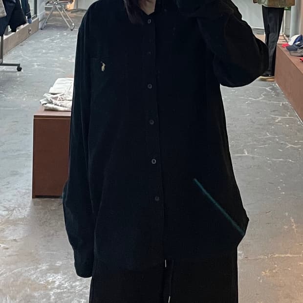 폴로 랄프로렌 자수로고 블랙 셔츠 H1527