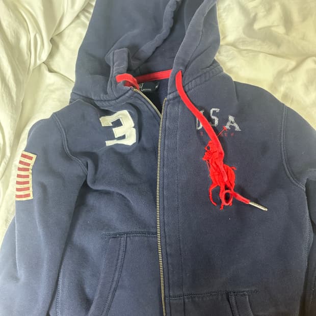 폴로 빅포니 후드집업 M