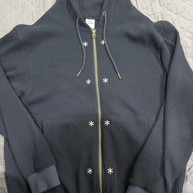 더콜디스트모먼트 와플 후드집업