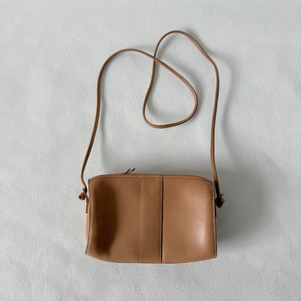 Pre owned 레더 미니 크로스백