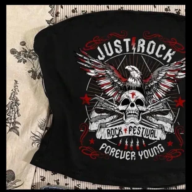 타이트핏 캐주얼 쉬인 shein 탑 해골 매크로 패턴 y2k 빈티지