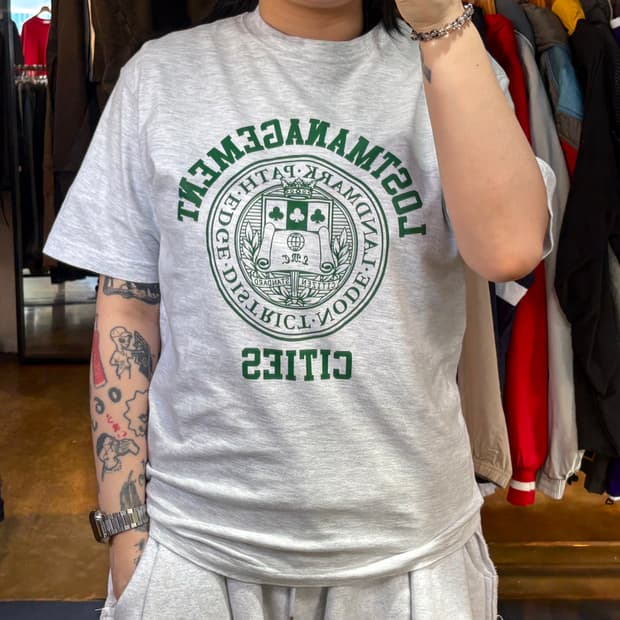 LMC 프린팅 멜란지 반팔