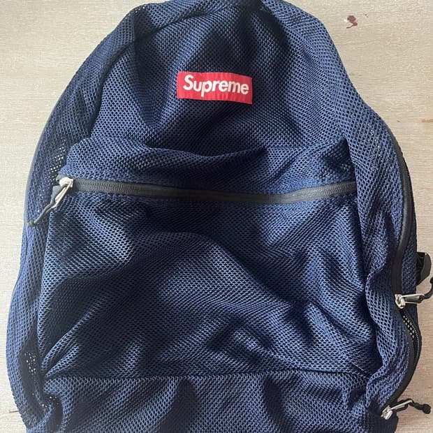 16SS 슈프림 메쉬 백팩 네이비