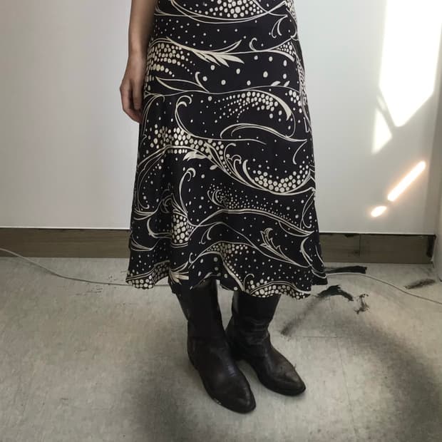 빈티지 페이즐리 스커트